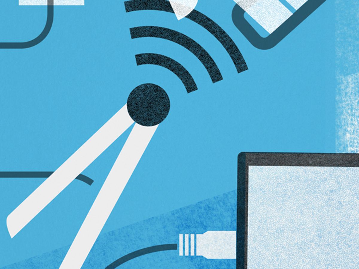 graphic illustration of wireless communication