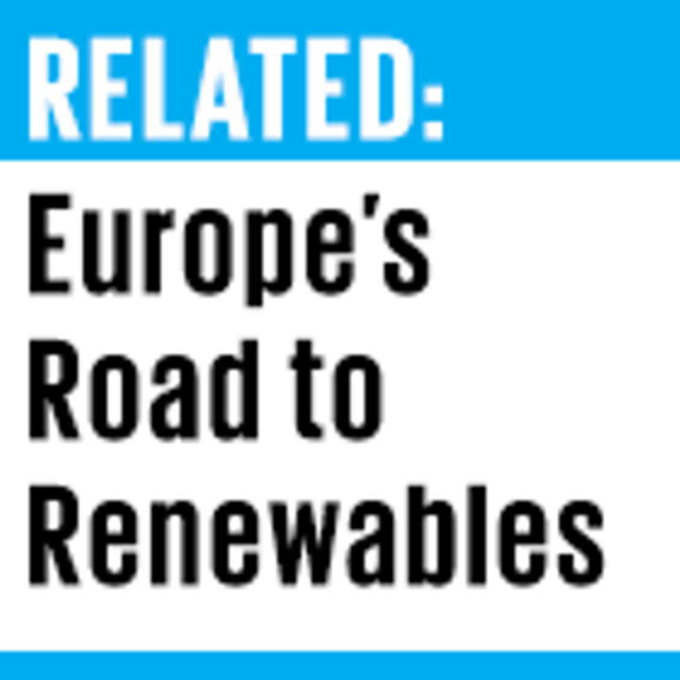 graphic link to Europe's Road to Renewables article