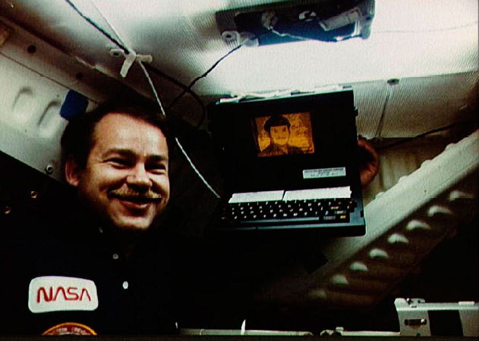 GRiD aboard a space shuttle flight with astronaut John O. Creighton.