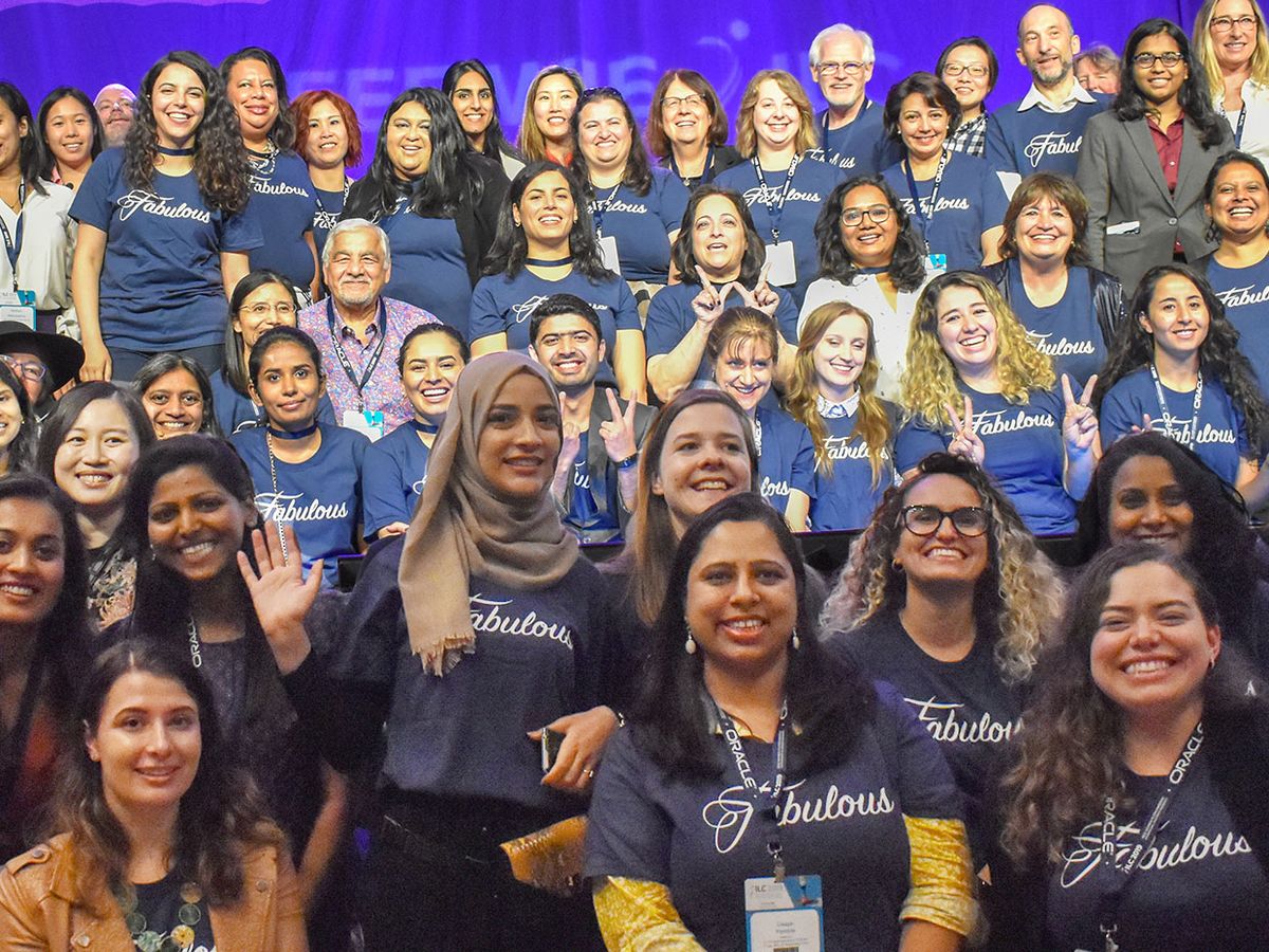 Group of women engineers at the 2019 IEEE Women in Engineering International Leadership Conference.