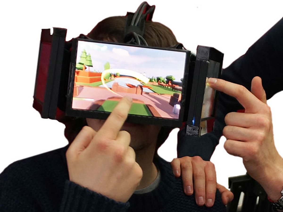 Head-mounted display that lets everyone into your virtual world