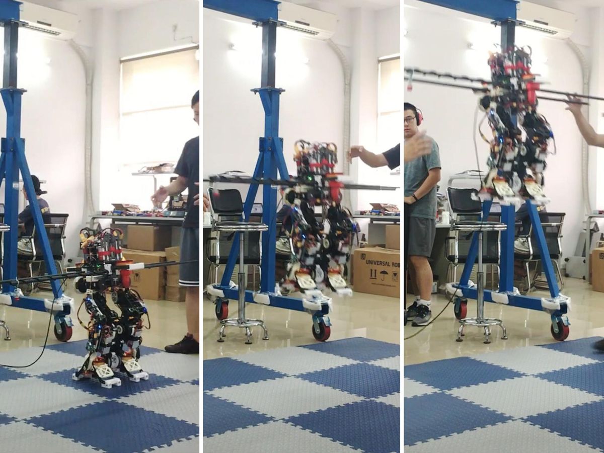humanoid robot takes flight