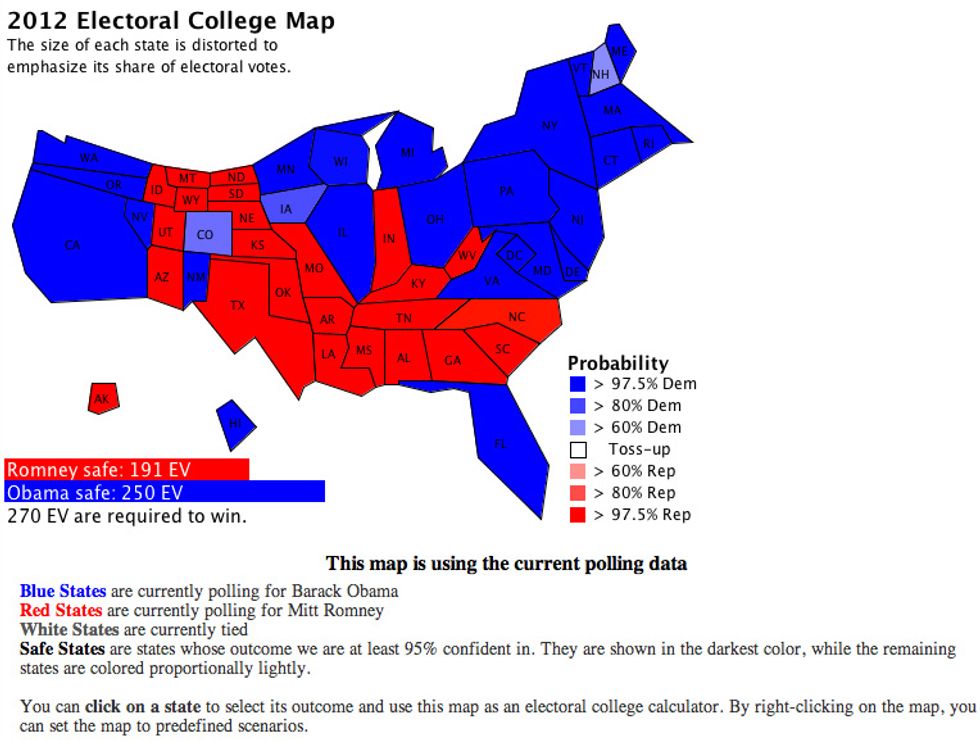 illustration electoral college map