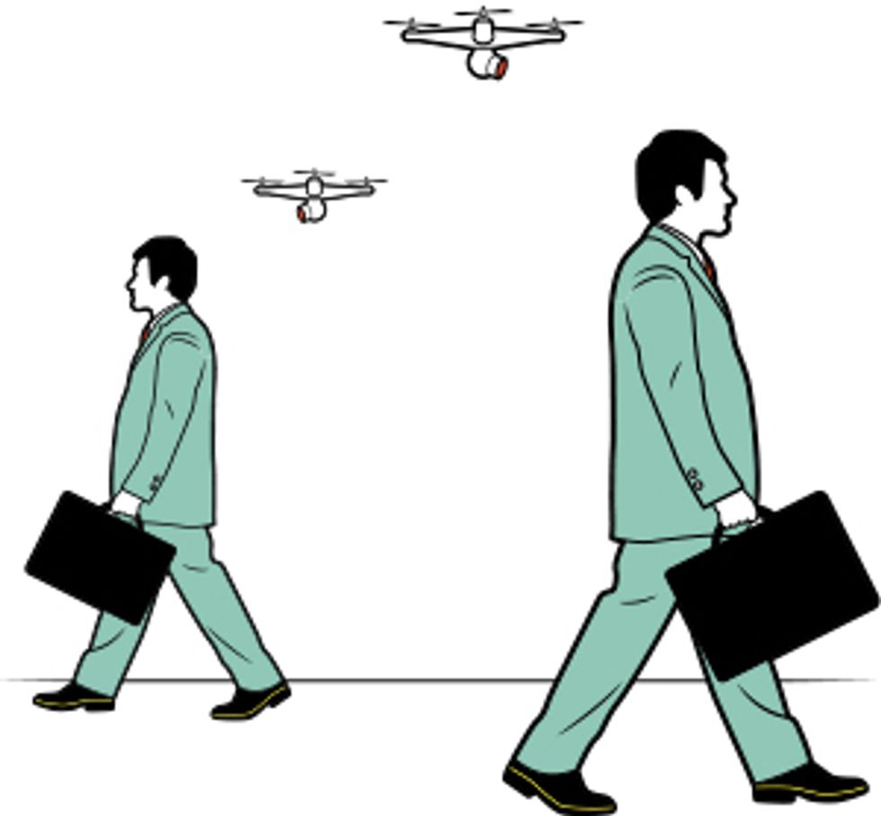 illustration future of personal drones