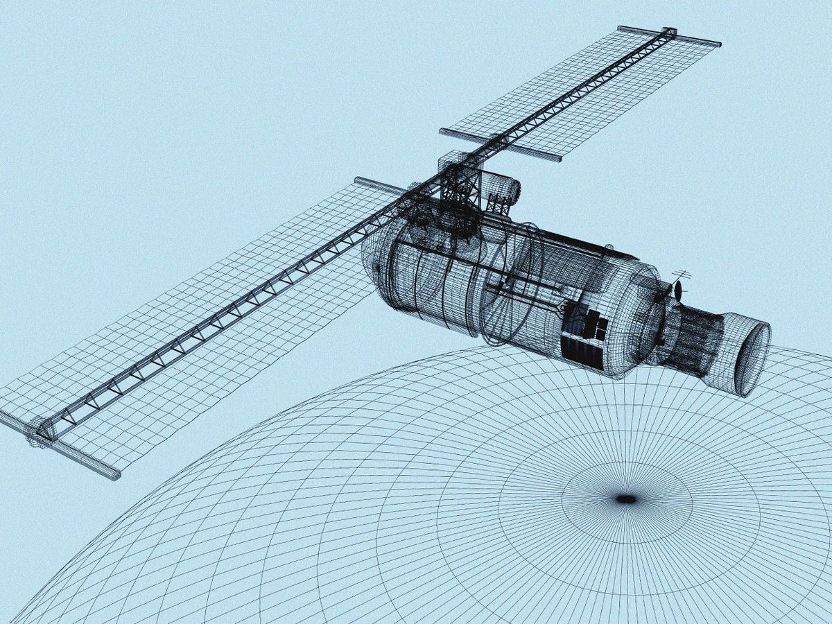 Illustration imagining a satellite redesign