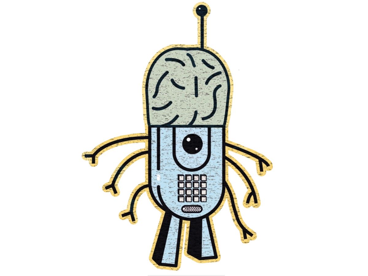 Illustration of a cell phone.