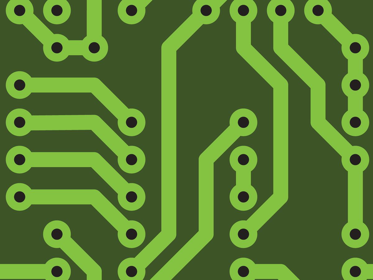 Illustration of a circuit board