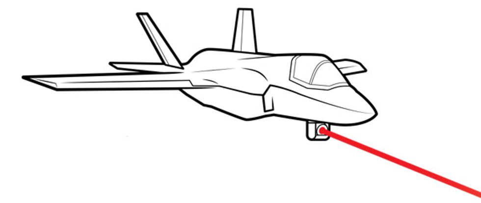 illustration of a fighter jet