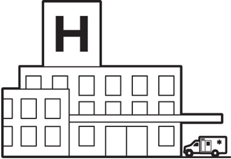 Illustration of a hospital