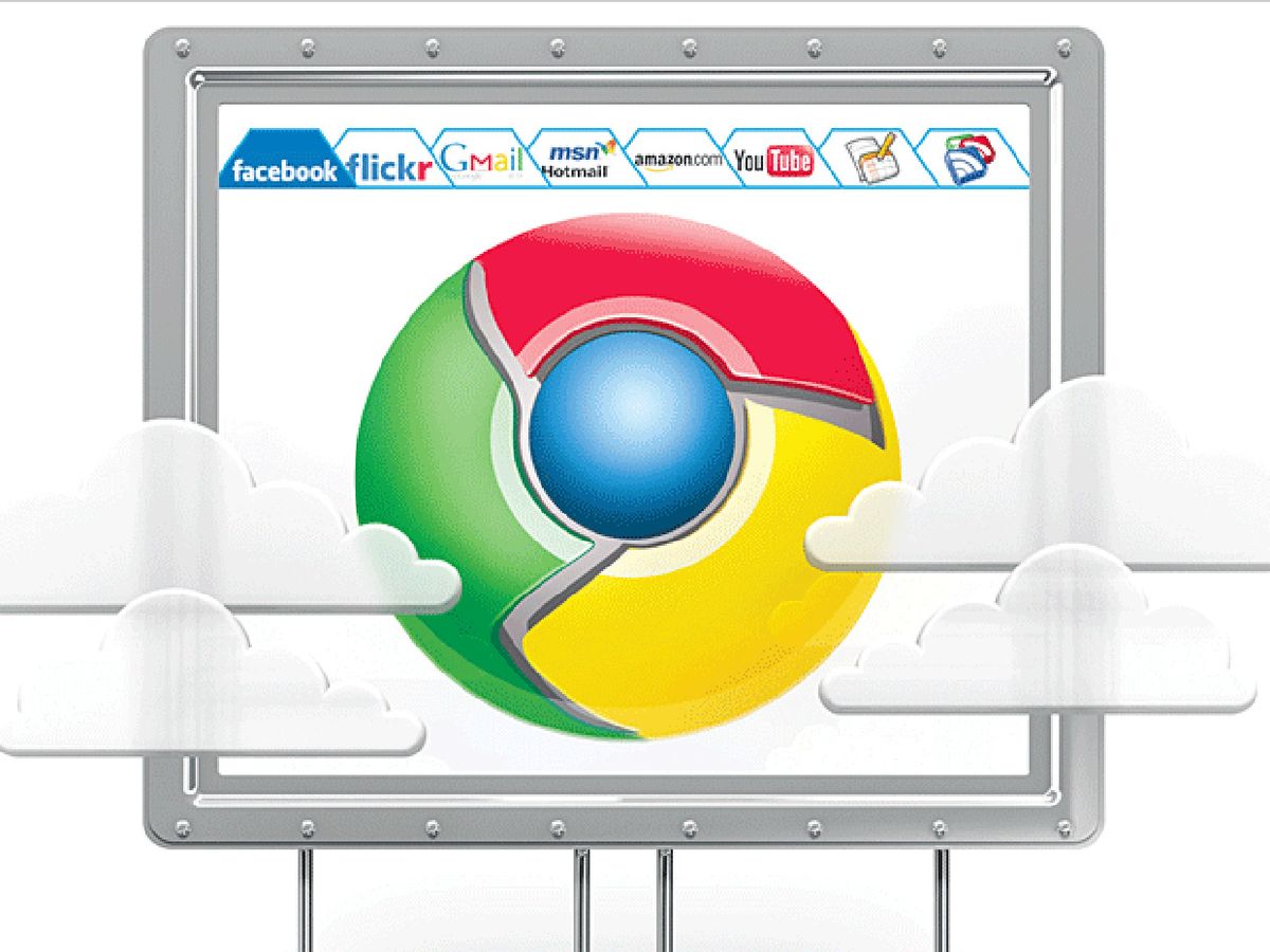 Illustration of Google’s Chrome display.