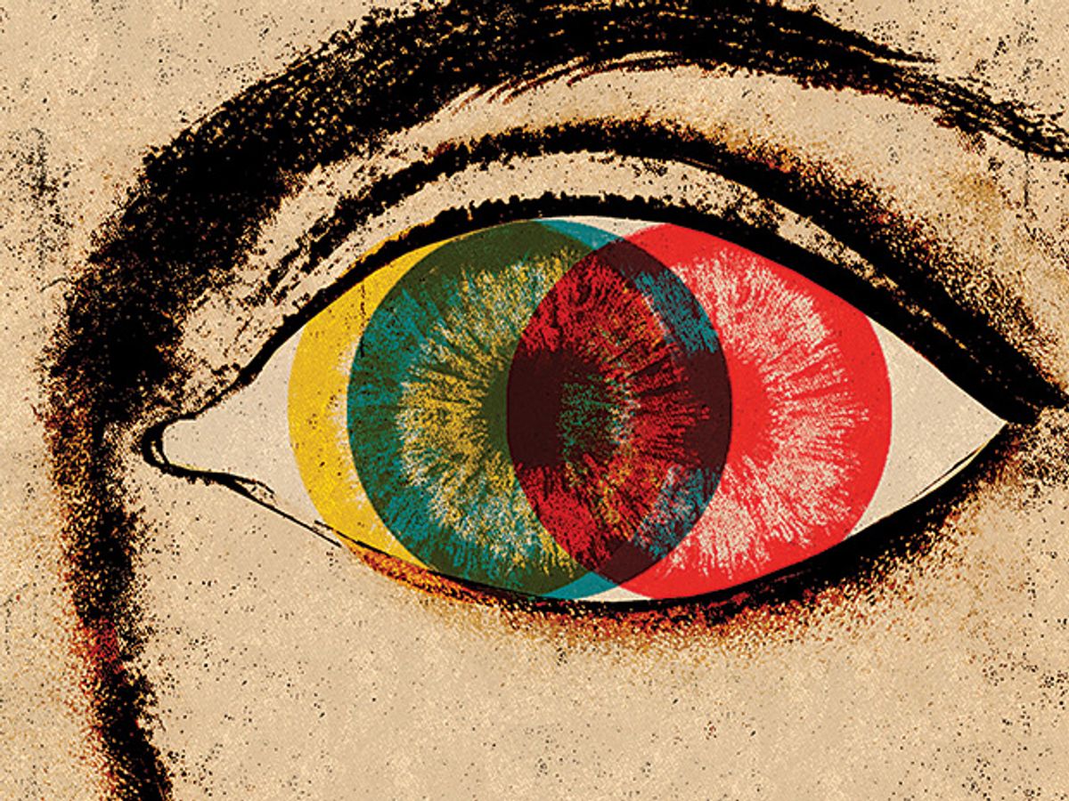 illustration of person's eye.