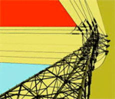 Illustration of powerlines