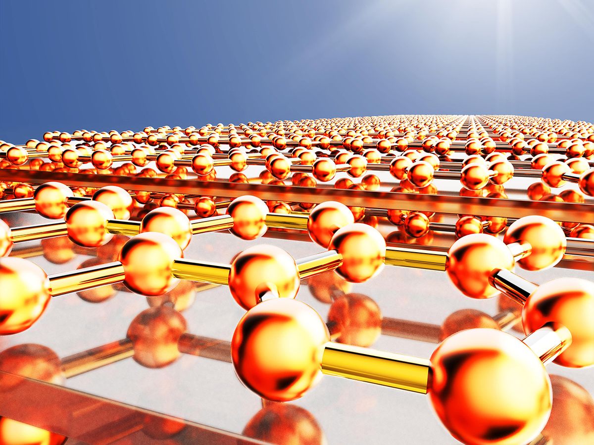 Illustration showing the metamaterials in the sun.