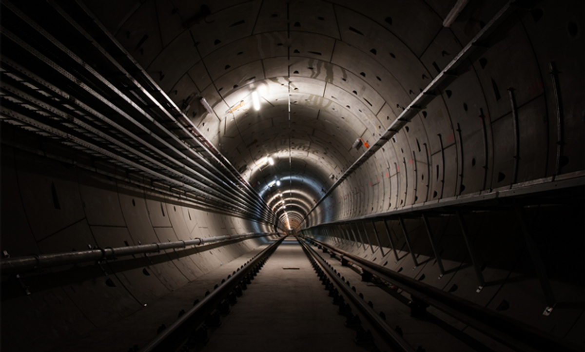 Image of an underground cable tunnel