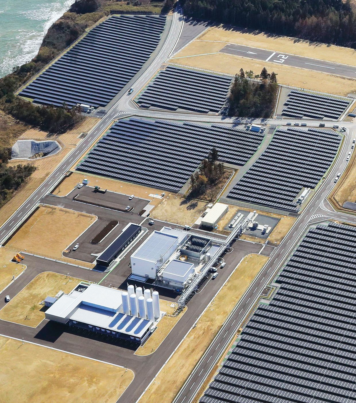 Image of the Fukushima Hydrogen Energy Research Field.