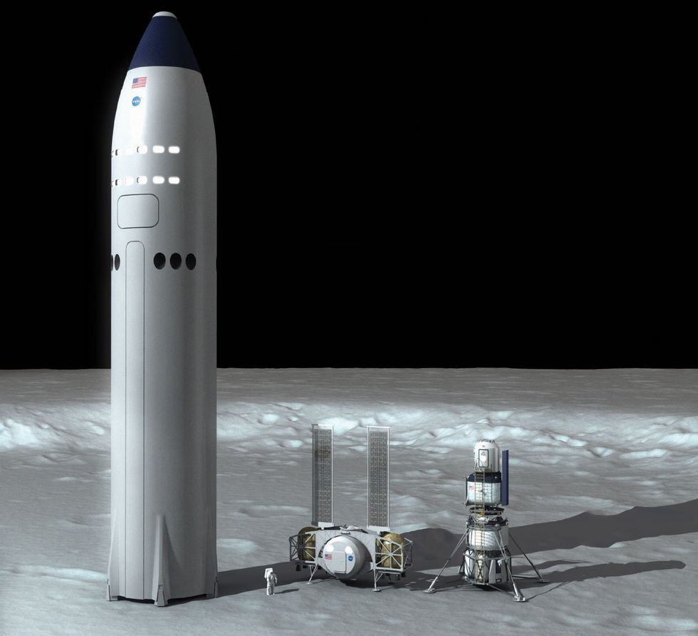 Image showing the dramatic differences in three lander designs.