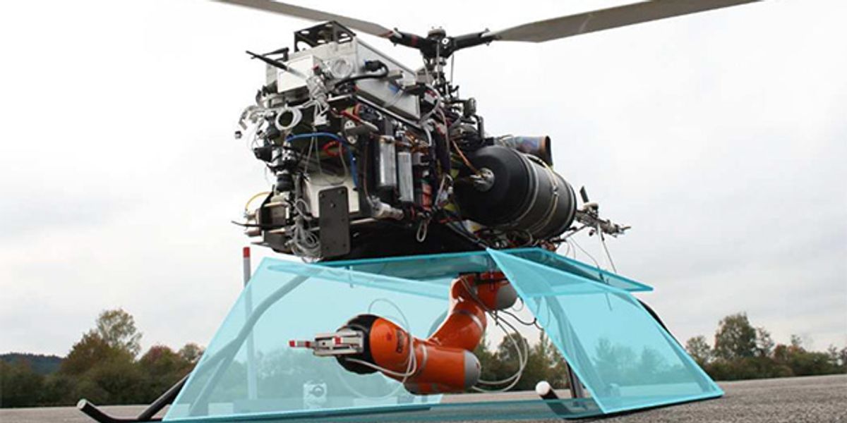 IROS 2013: UAVs Get a Grip With Full-Size Robot Arms