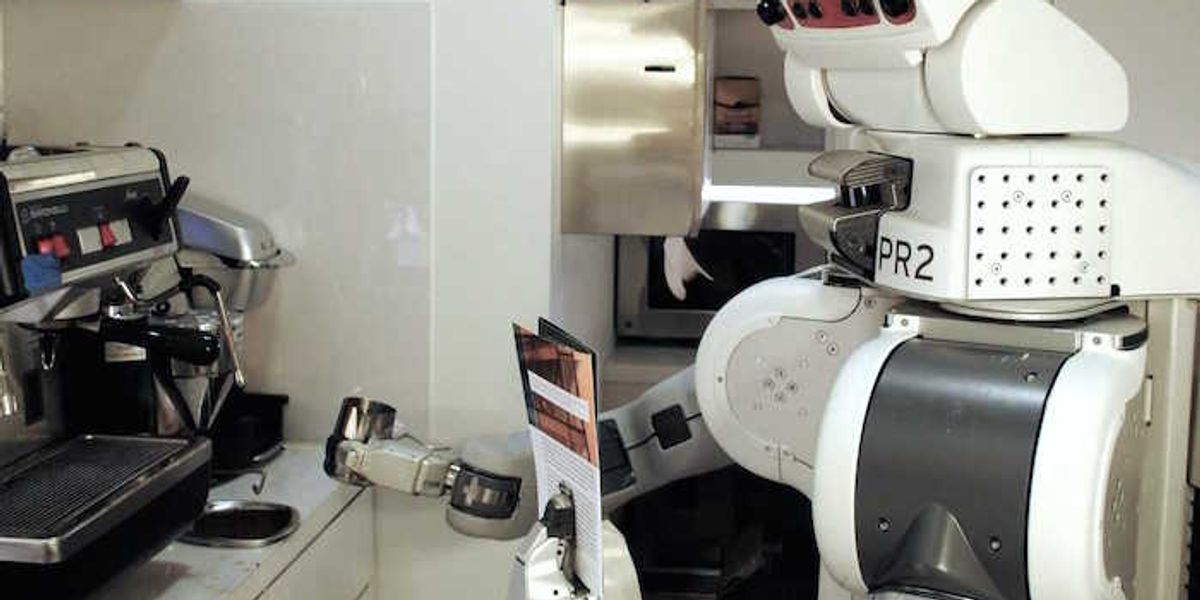 PR2 Robot Figures Out How to Make a Latte