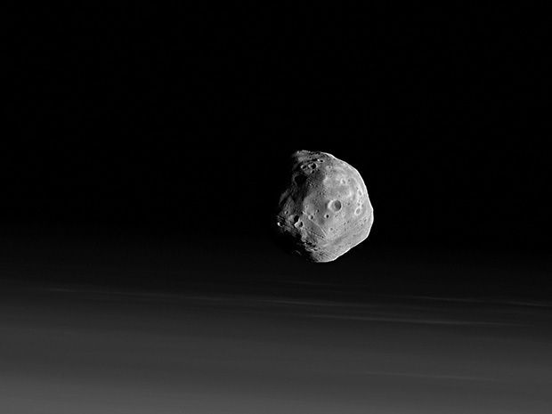 Image of the Martian moon Phobos.