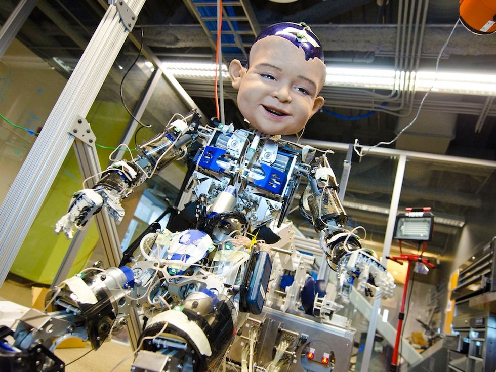 Robot Baby Diego-San Shows Its Expressive Face on Video