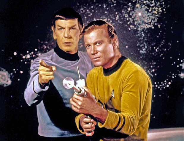 Star Trek's Spock and Captain Kirk
