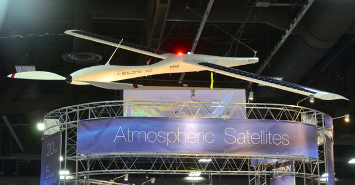 Giant Solar-Powered UAVs Are Atmospheric Satellites