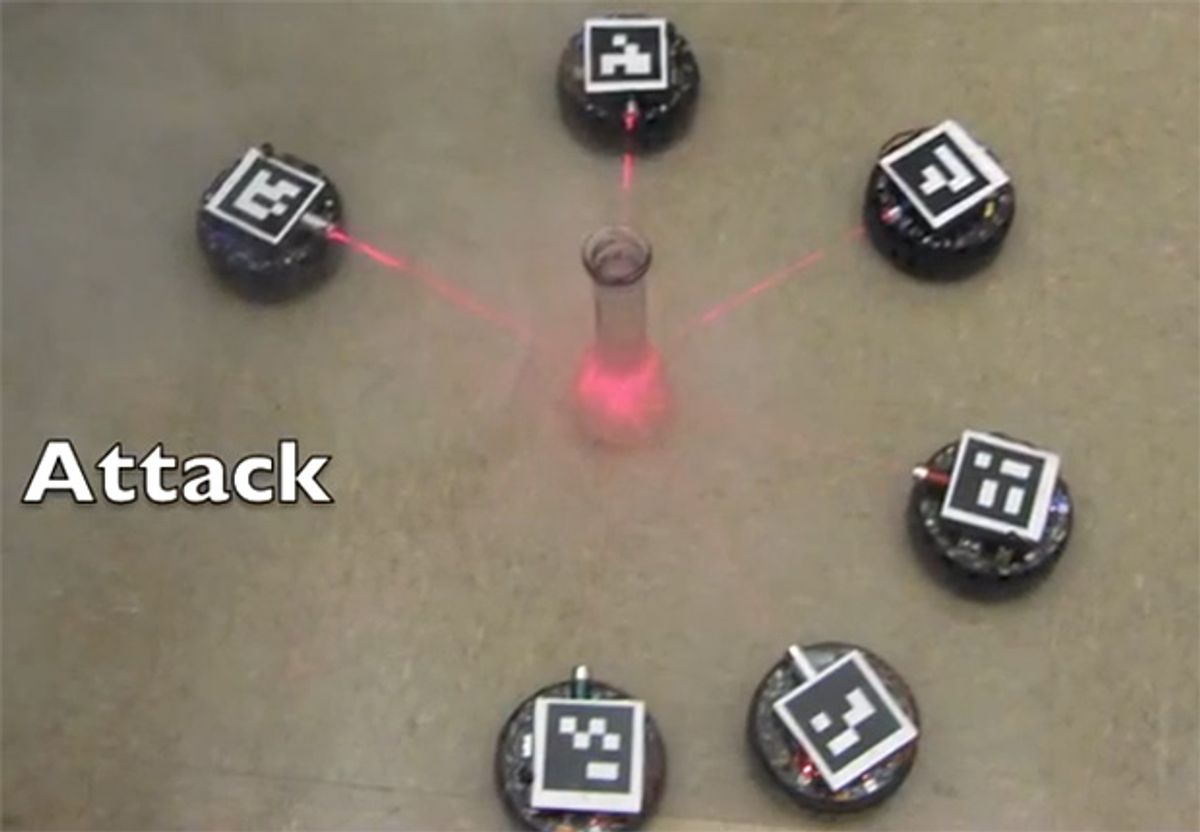 How to Control Hundreds of Dumb Robots with One Clever Remote