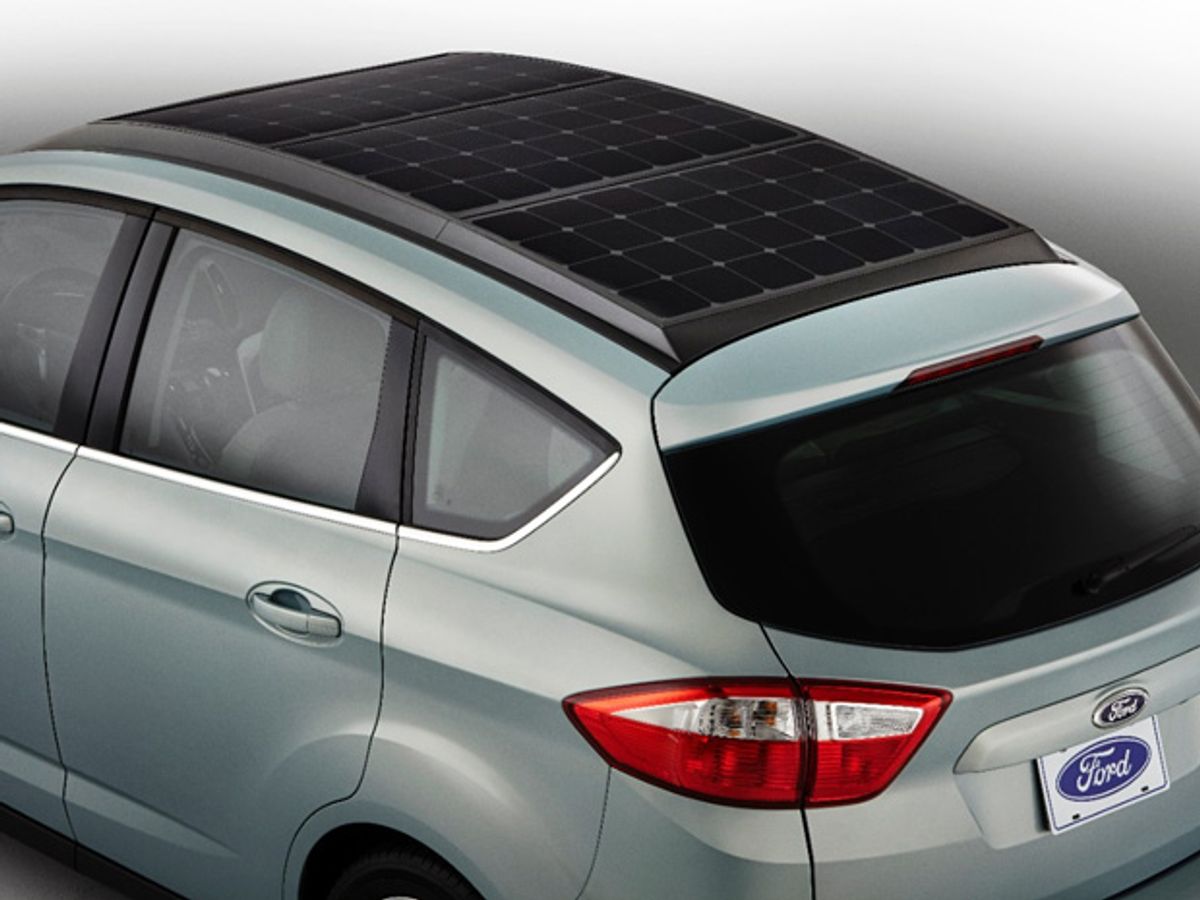 Ford's Solar-Powered Hybrid Car Displays Sun-Tracking Technology