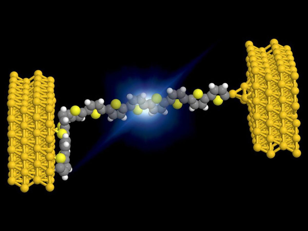First Single-Molecule LED