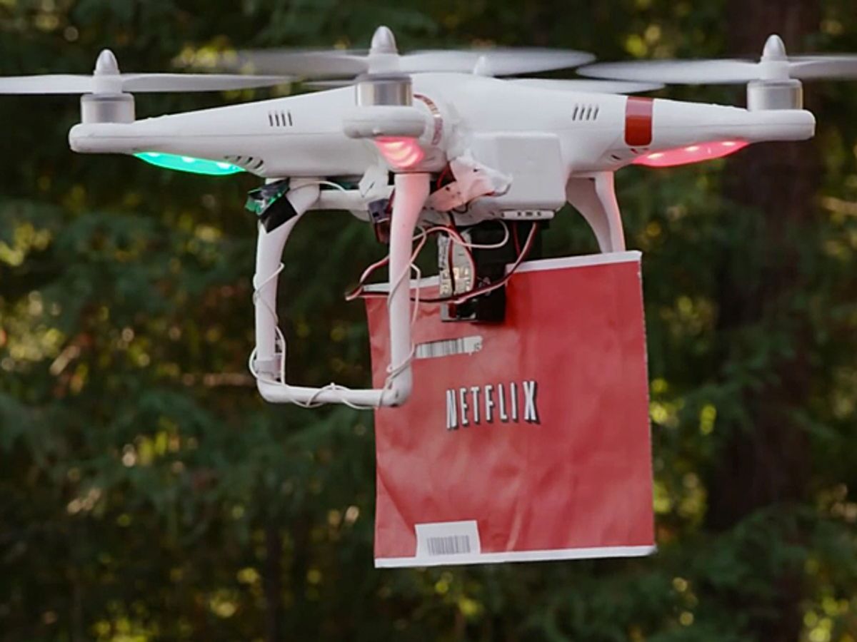 Netflix Ad Spoofs Amazon's Drone Dreams
