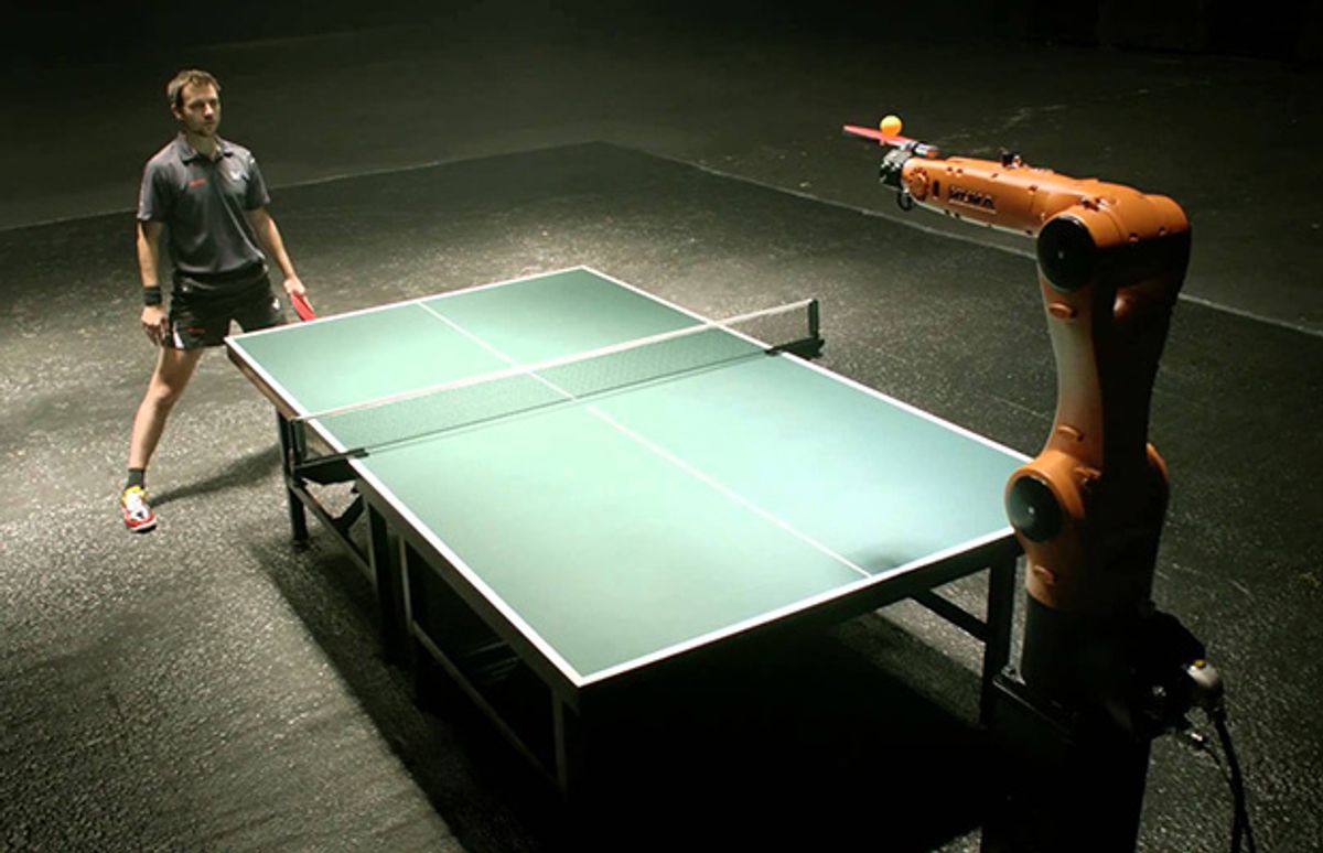 Robots Playing Ping Pong: What's Real, and What's Not?