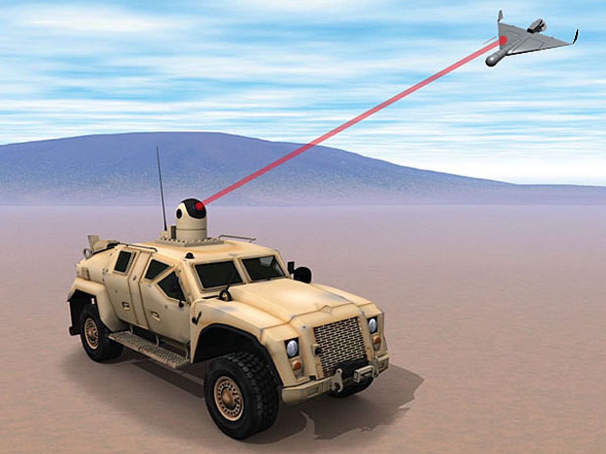 U.S. Military Wants Laser-Armed Humvees to Shoot Down Drones