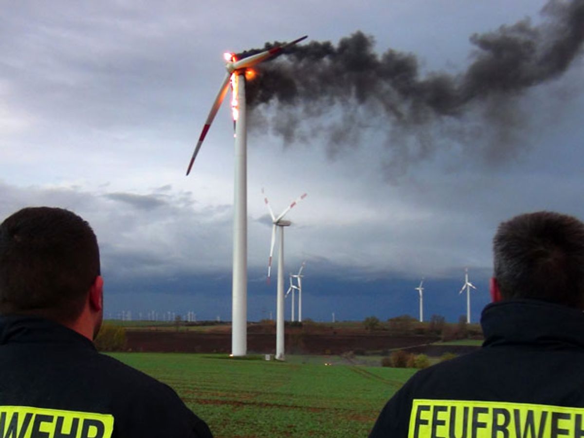 Wind Farm Fires Far More Common Than Reported, Study Finds