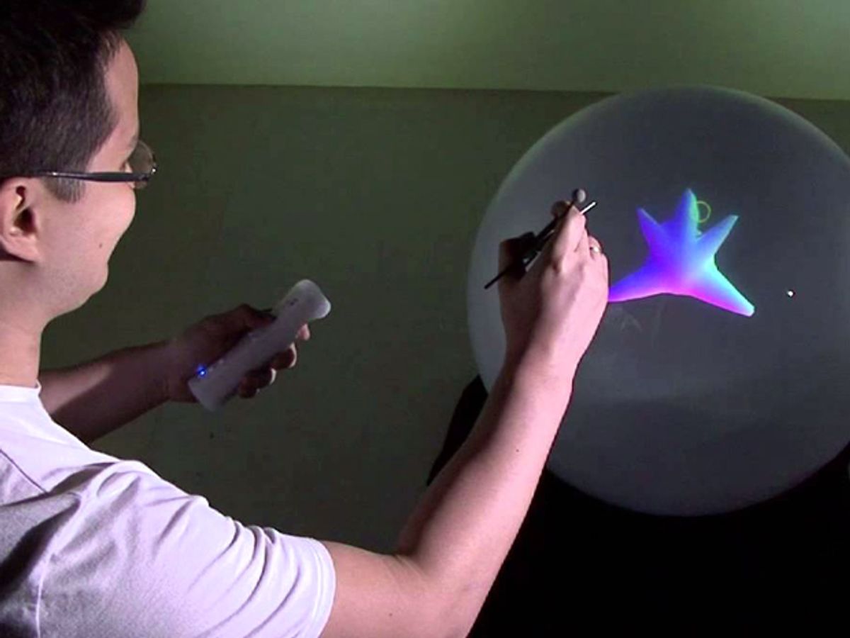 Spherical Display Lets You See 3-D Animations from Any Angle