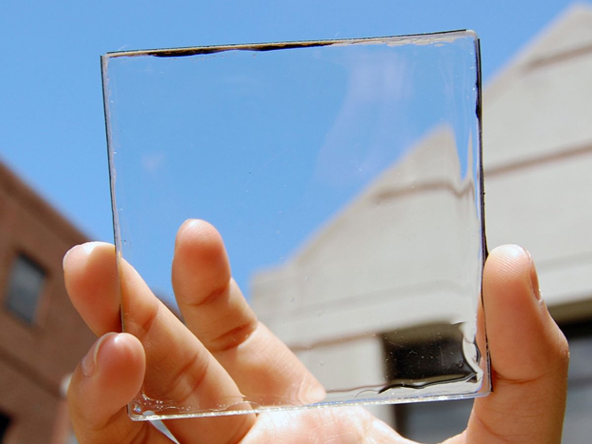 Can Solar Power Go Truly Transparent?