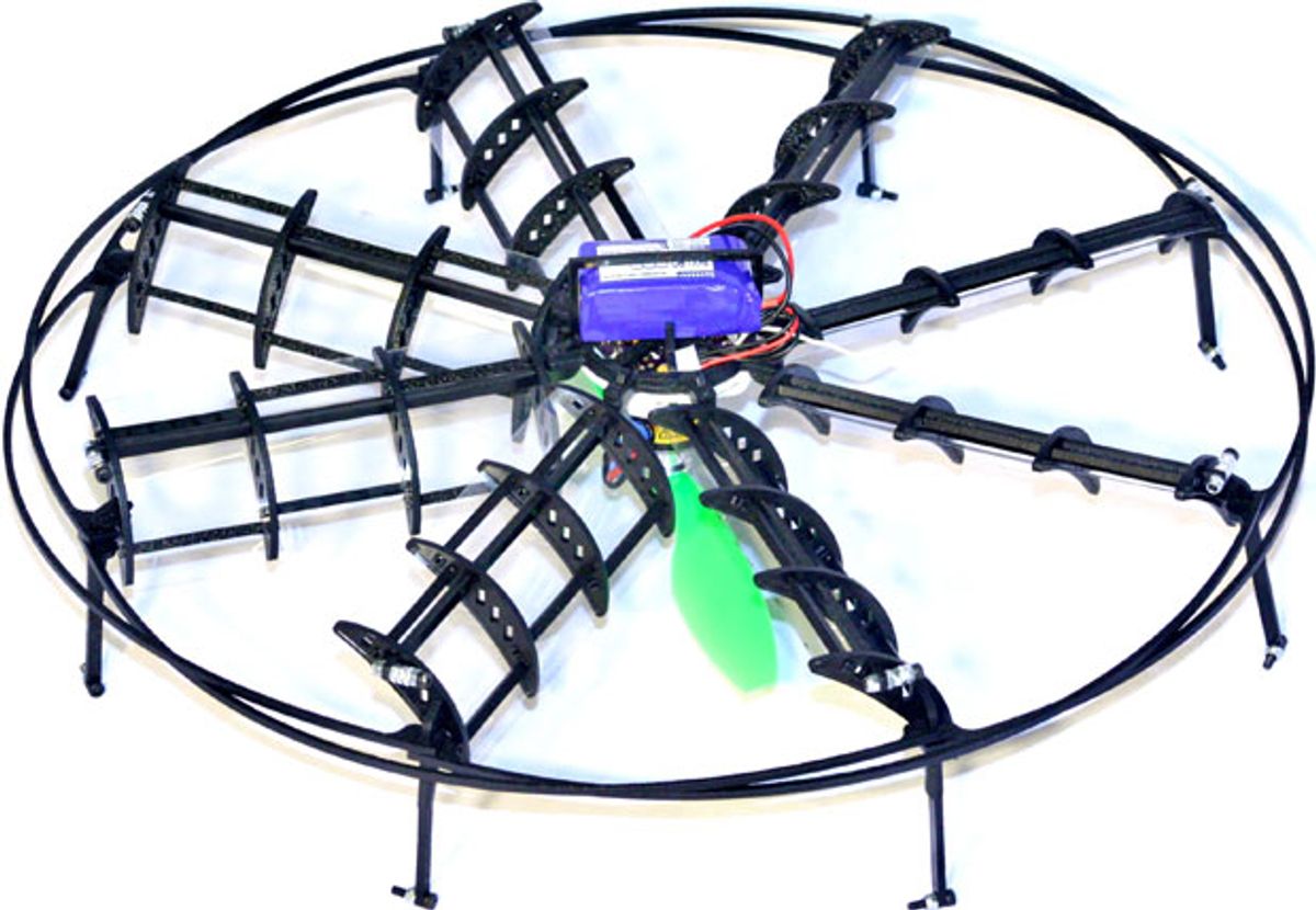 Flying Robots Stay Stable With Just One Motor, Controllable With Two