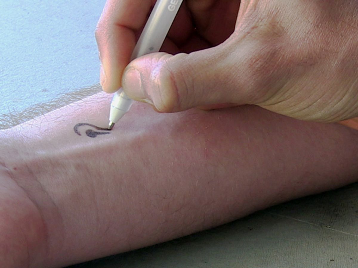 Draw Biosensors on Your Skin