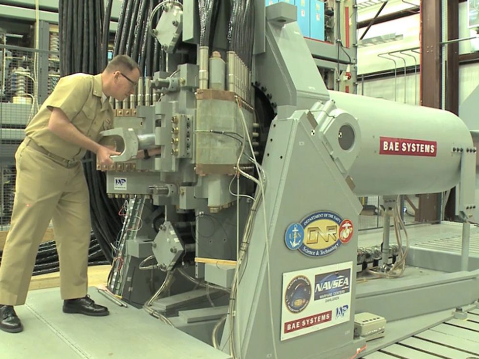 U.S. Navy Readies a Full-Scale Railgun for Sea Trials