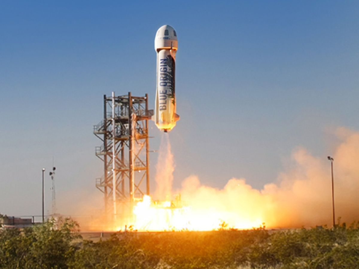Amazon's Jeff Bezos Debuts Spacecraft in First Flight Test