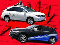 Google and Delphi Robocars Meet on the Road