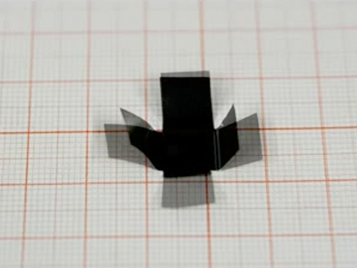 Graphene Paper Transforms Into Tiny Origami Robots