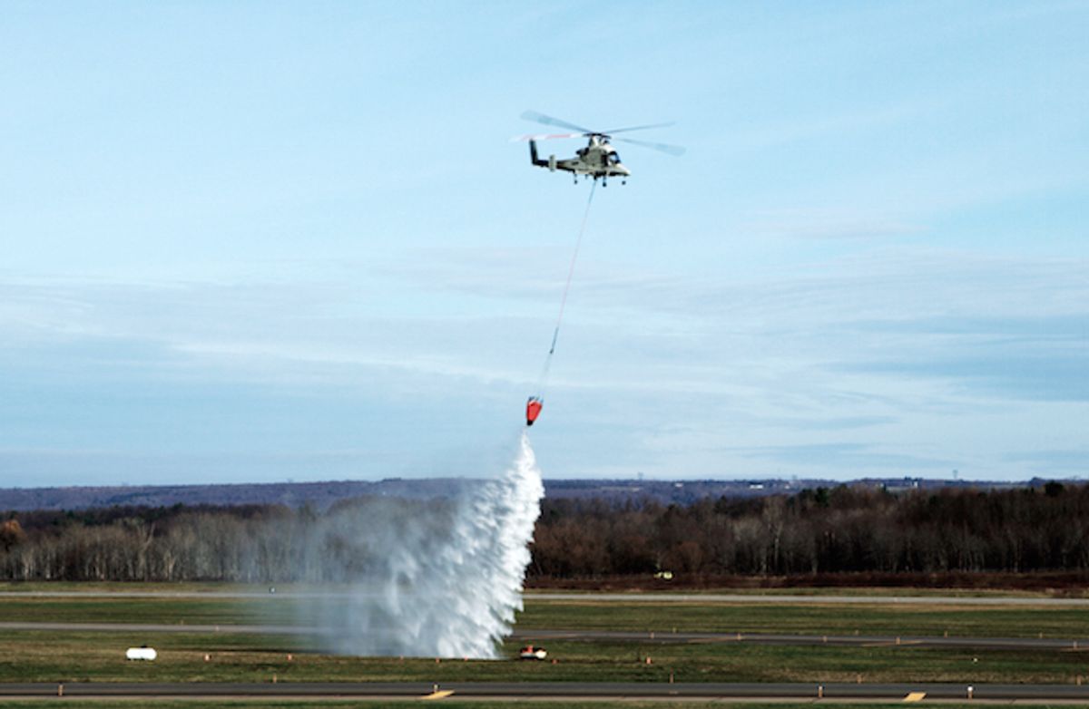 Lockheed's Drones Cooperate to Autonomously Put Out Fires
