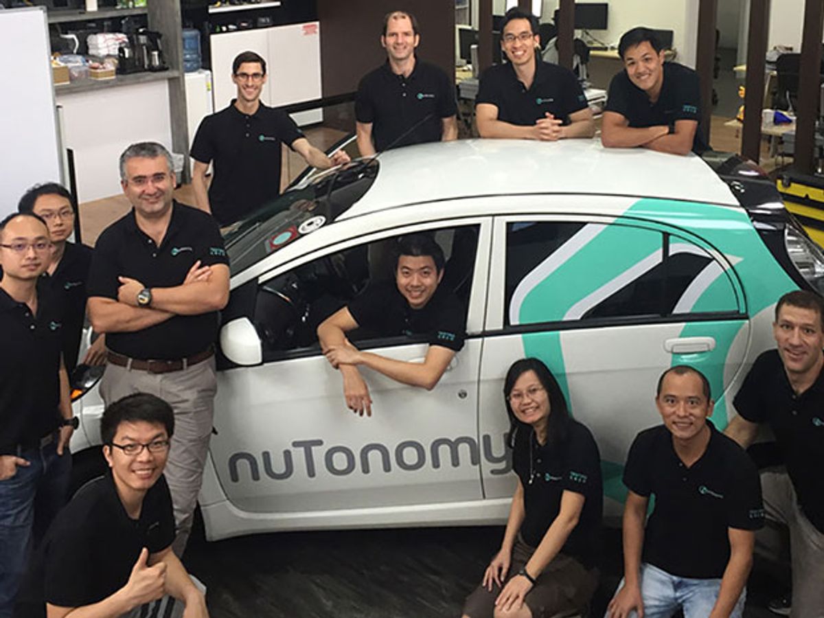 nuTonomy to Test World's First Fully Autonomous Taxi Service in Singapore This Year