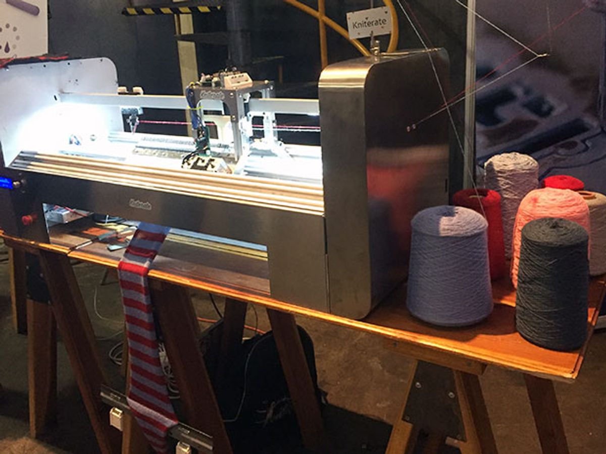 Kniterate Updates the Knitting Machine to Be an Easy-to-Use 3-D Printer for Fabric