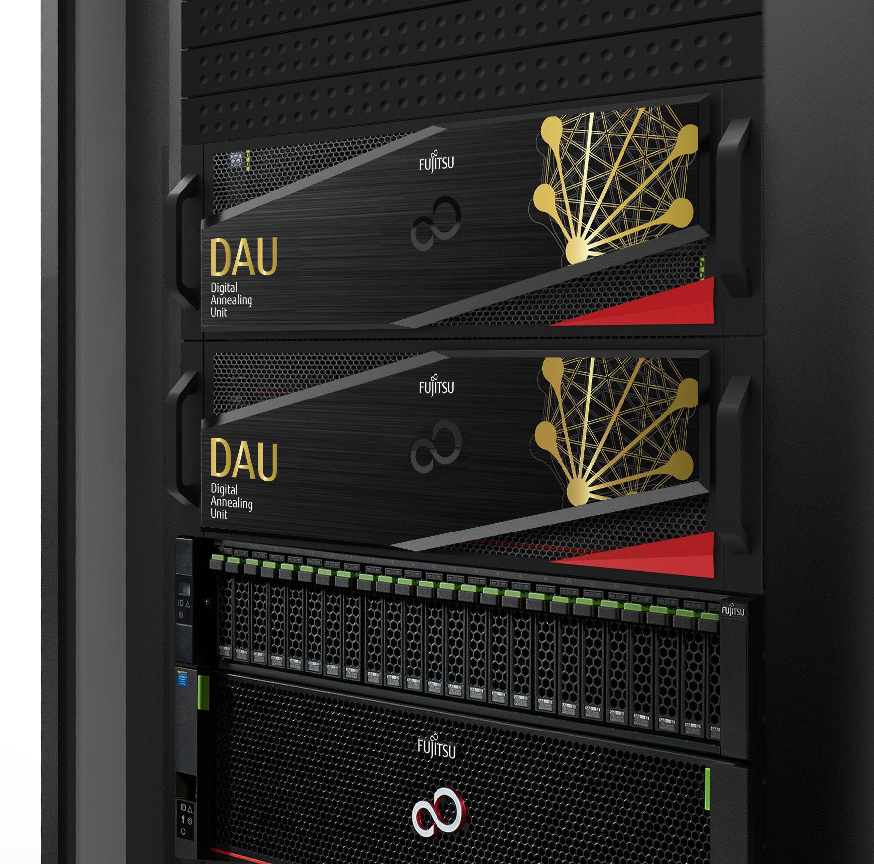 Fujitsu’s CMOS Digital Annealer in server racks.
