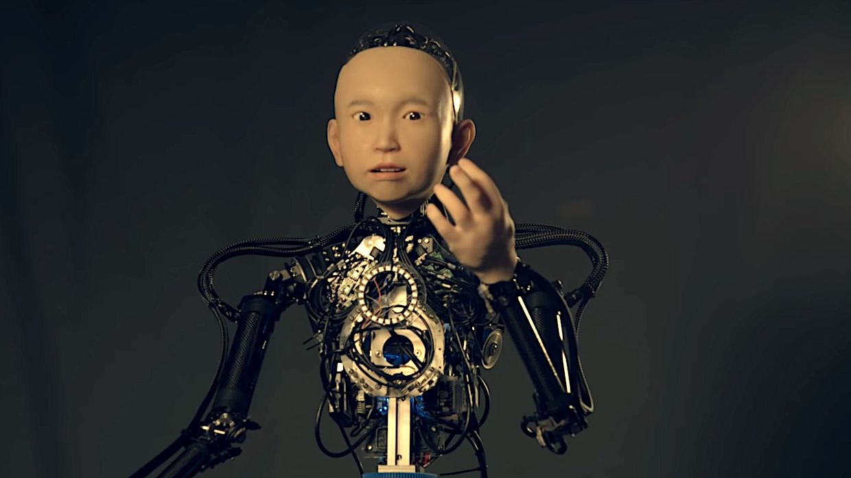 Hiroshi Ishiguro's Ibuki lifelike robot child