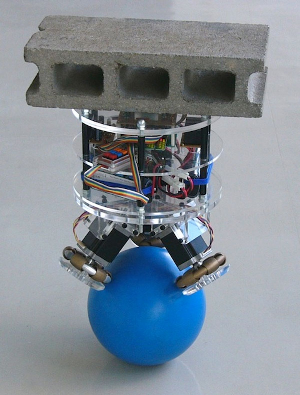 A Robot That Balances on a Ball