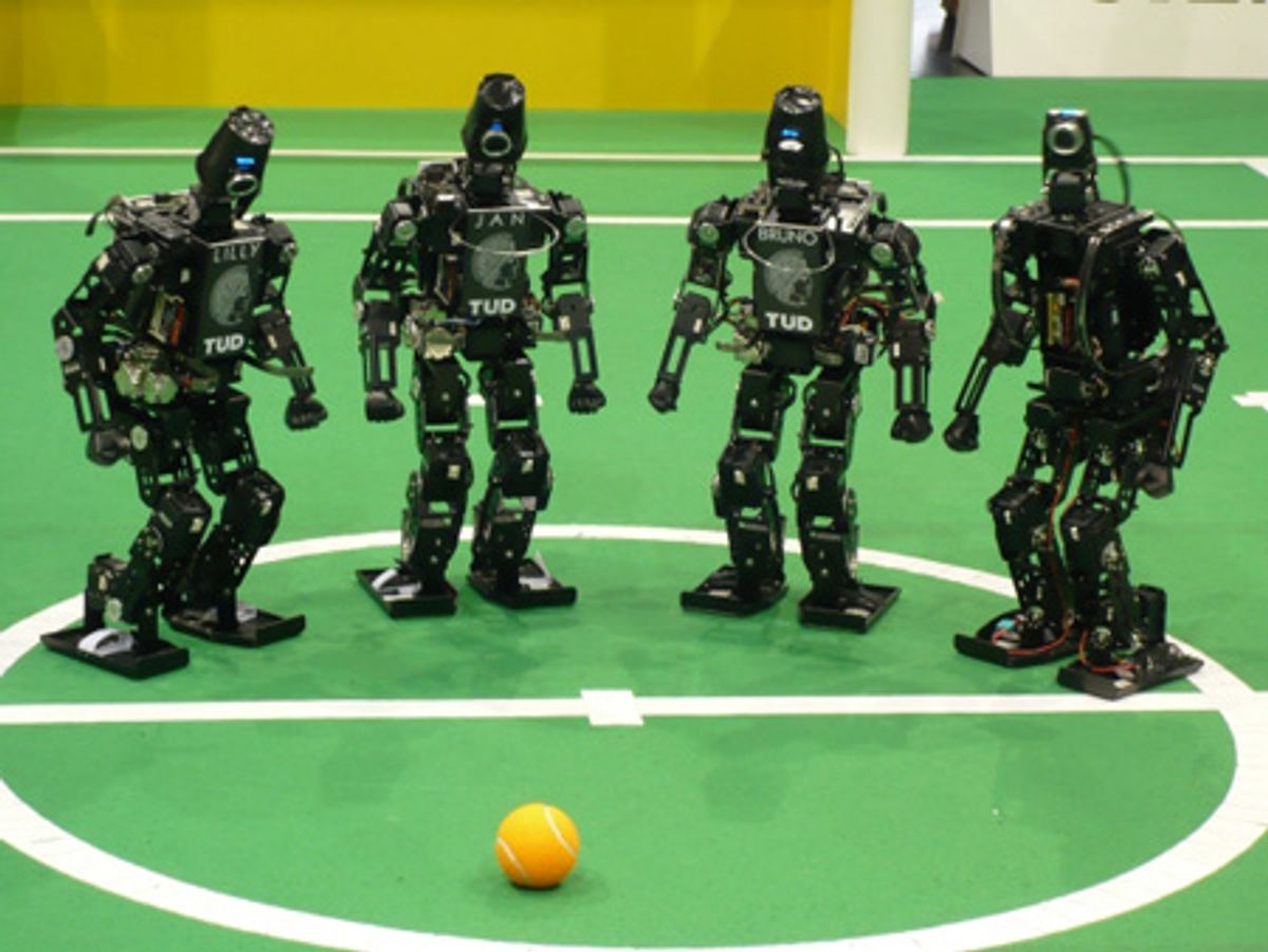 Robot Soccer Players Learning Fancy Human Skills