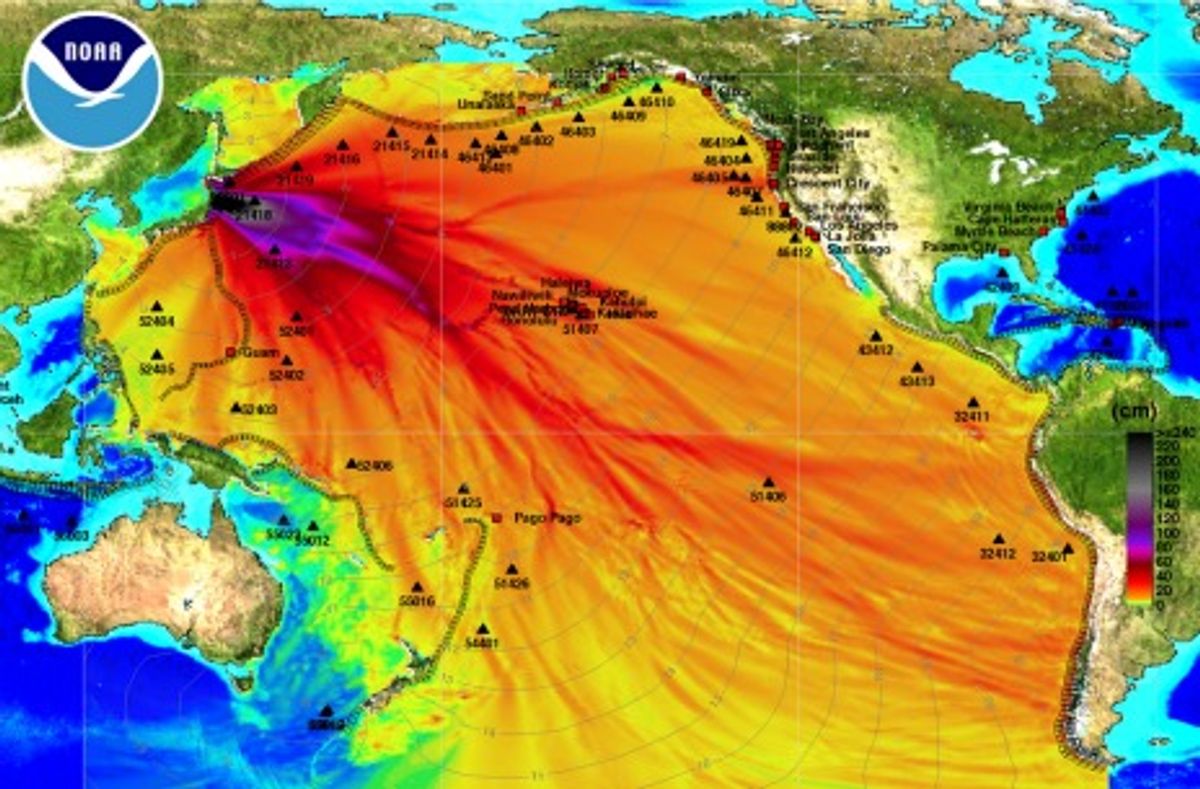 How to Track a Dangerous Tsunami Across the Pacific