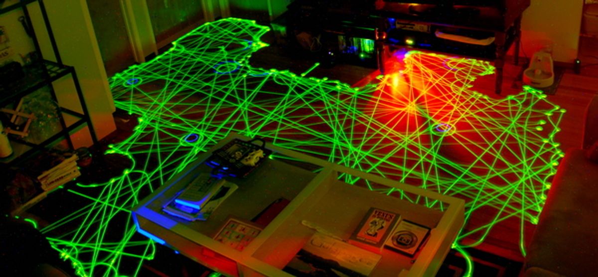 Long Exposure Pictures of Robots Cleaning